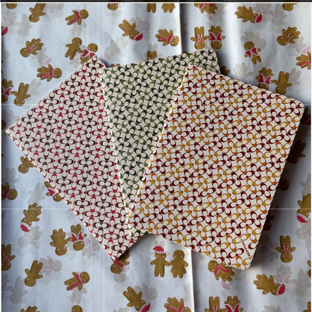 Coach Multicolor Patterned Notebook Trio - Picture 3 of 16